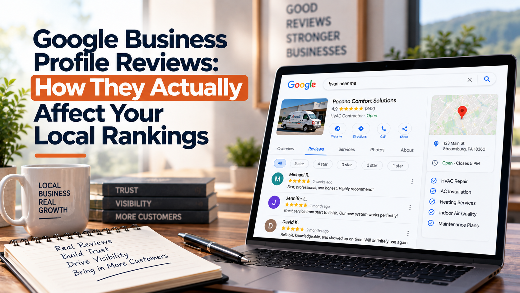 Google Business Profile Reviews: How They Actually Affect Your Local Rankings - Cover BlogImage