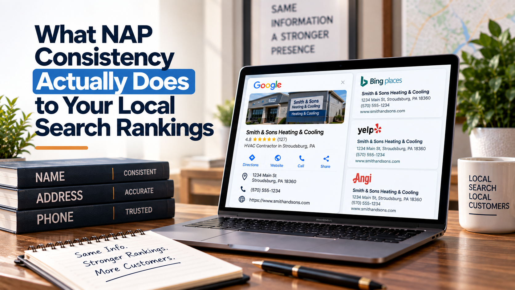 What NAP Consistency Actually Does to Your Local Search Rankings -Blog Cover Image